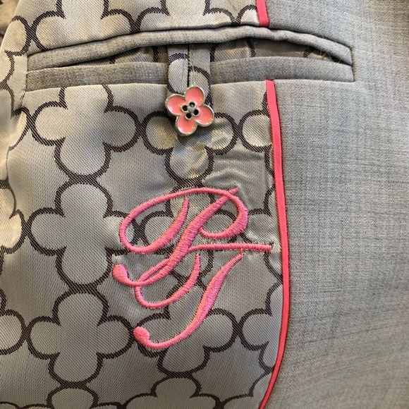 Pink Tartan suit jacket with amazing detail - Picture 9 of 9